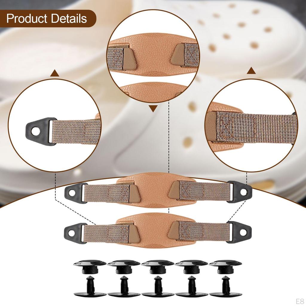 Hole Shoes Back Strap Anti Loose Removable EVA Shoe Ankle Belt for Slide Women