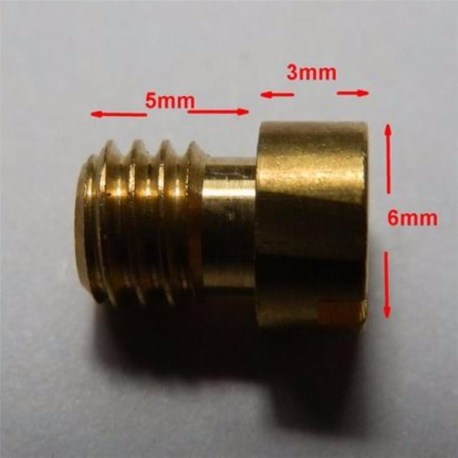 10Pcs M5x0.80 Carburetor Carb Main Jet for GY6 125cc-150cc 152QMI 157QMJ 10Sizes