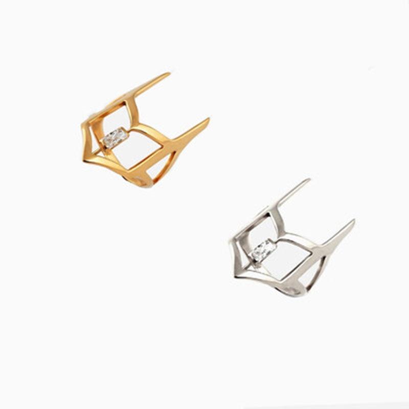 1 Pcs Unisex Hiphop Zircon Geo Adjustable Nail Rings For Women  New Punk Simple Fingertip Men Armor Knuckle Ring Jewelry