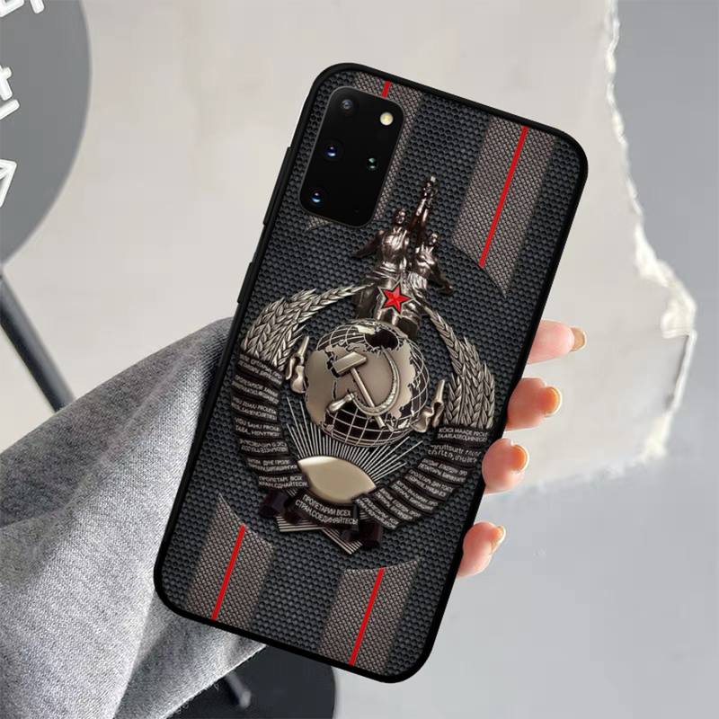 Vintage USSR CCCP Phone Case for Samsung S21 S10 Lite S20 Ultra S9 S8 Plus S7 S6 edge S5 cover