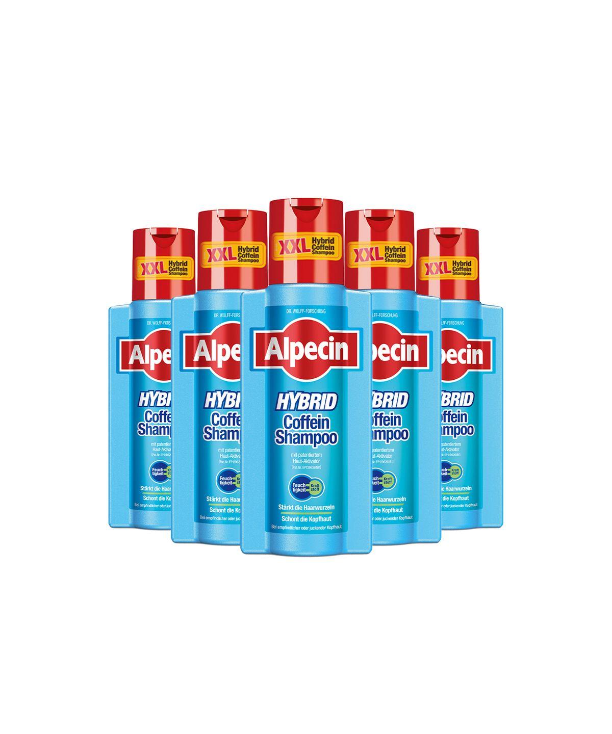 Alpecin Hybrid Caffeine Shampoo (for dry scalp) 375ml x 5