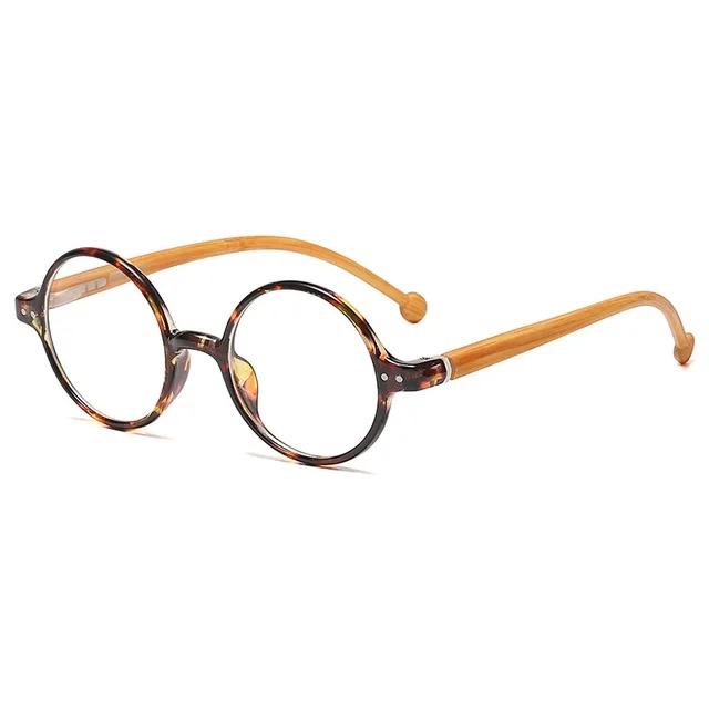 

Round Vintage Plastics Tree Lines Leg Anti Blue Light Presbyopic Glasses Man Women Protective Presbyopia Lenses Reading Glasses +4.0