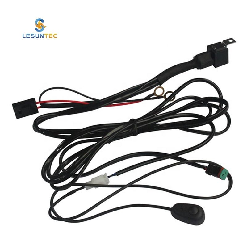 Custom OEM ODM Automotive Auto Lamp Universal Car Light Wire Harness Kit Loom Headlight Vehicles Wire Harness for Cars Off-Road