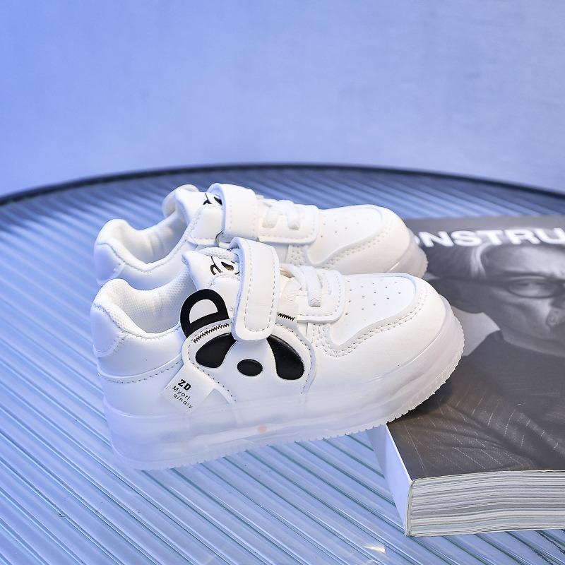 Cartoon Light-Up Baby Shoes | Soft-Sole LED Sneakers for Toddlers, Anti-Slip Board Shoes for Boys & Girls Everyday Sneakers