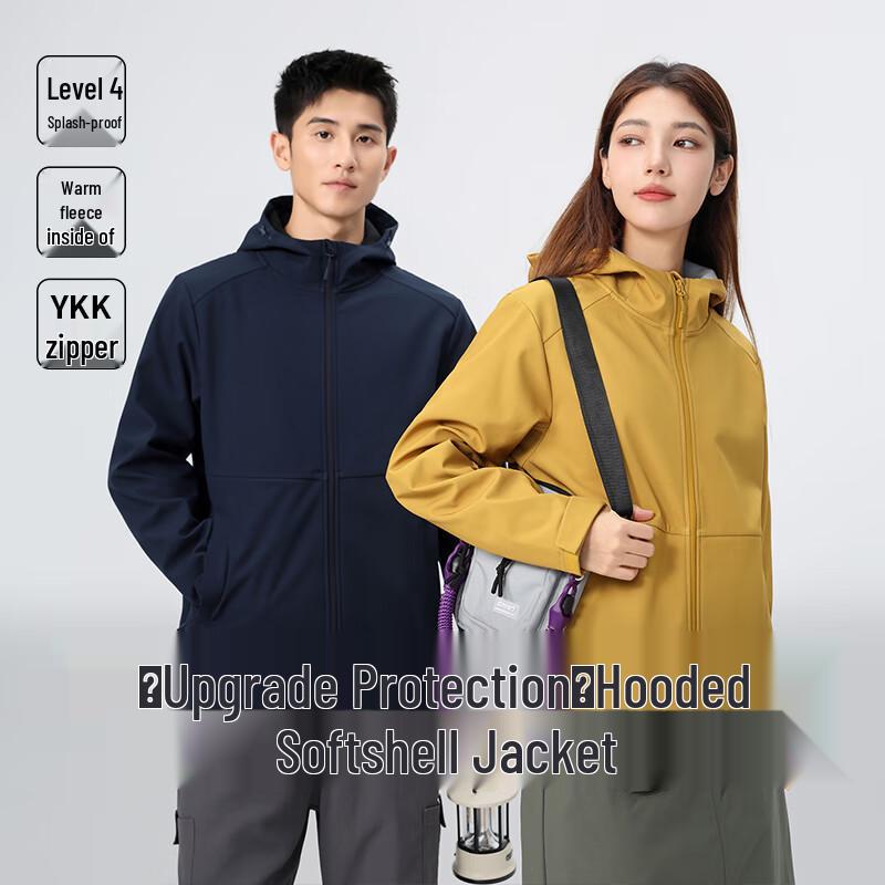 VUUG Унисекс Осенне-зимняя Повседневная Куртка с Капюшоном 3XL