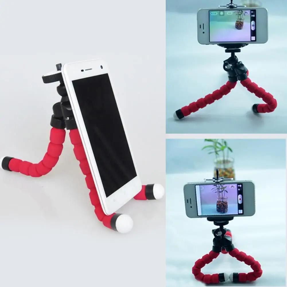 Mobile Phone Holder Flexible Octopus Tripod Bracket Selfie Stand Monopod With Clip for iPhone Samsung Xiaomi Huawei Smartphone