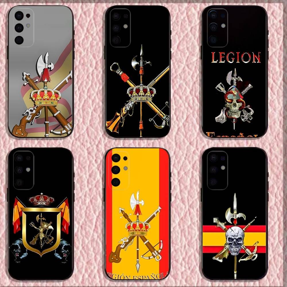 Spanish Legion Phone Case For Samsung S25,S24,S21,S22,S23,S30,Ultra,S20,Plus,Fe,Lite,Note,10,9,5G Black Cover