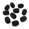 10 stuks/zak Zwarte Spons Schuim Cover Microfoon Headset Windscherm Microfoon Cover Pads