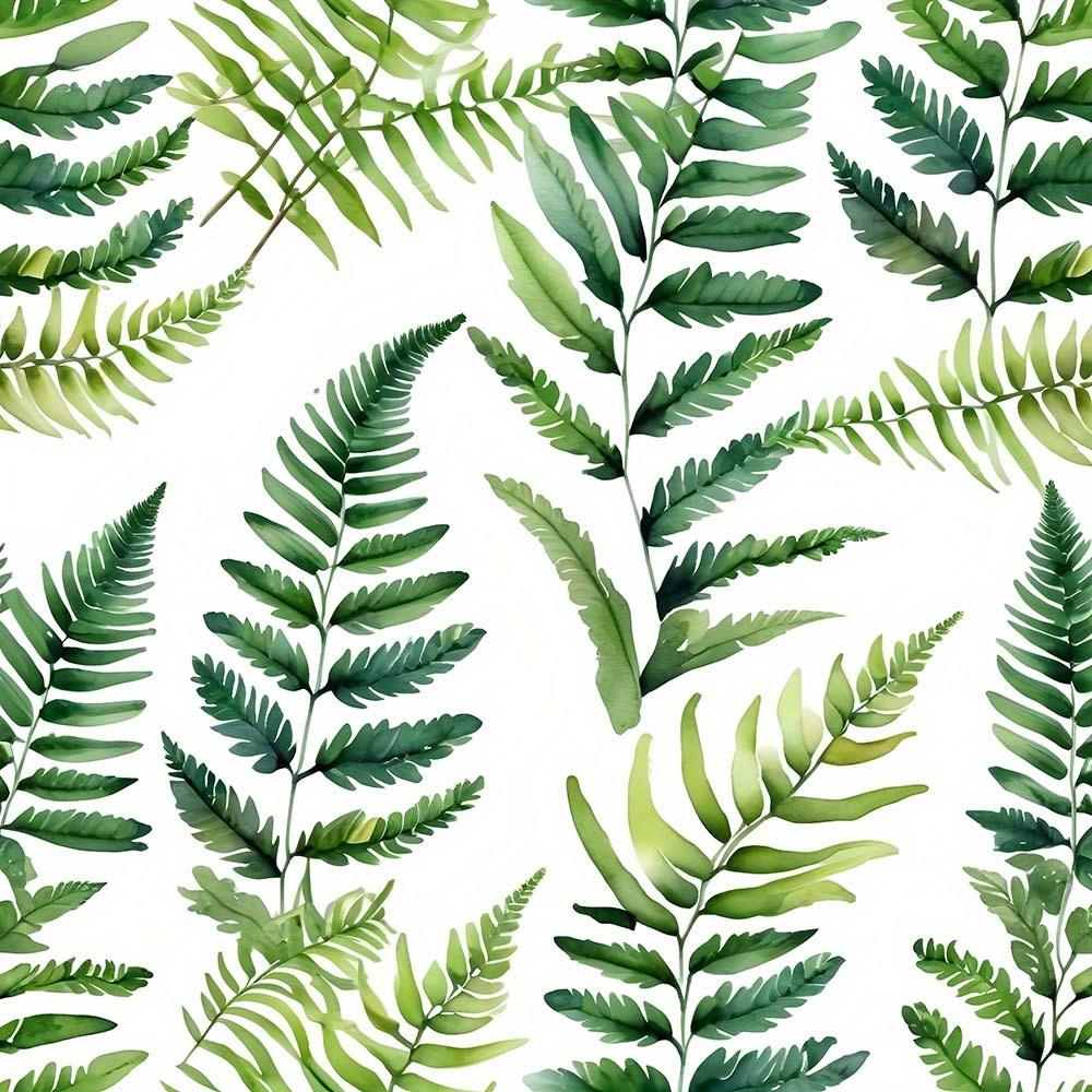 1pc Green Leaf Shower Curtain High Quality Polyester Fabric Vintage Country Style Waterproof Bathroom Decor Easy to Wash