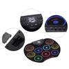 Roll-Up Drum Set Electronic Drum Kit 9 Silicon Drum Pads USB/Battery Powered with Drumsticks Foot Pedals for Children Kids