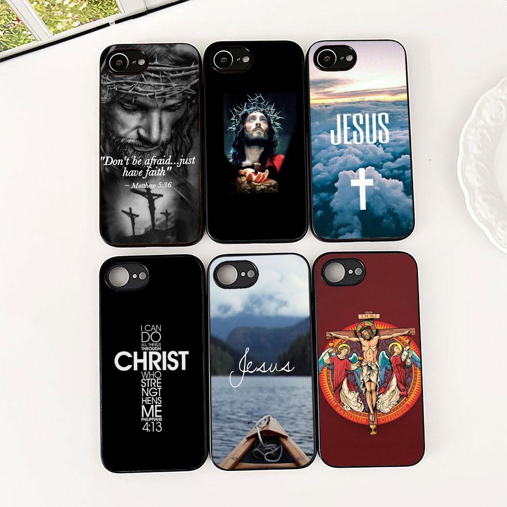 Cover Jesus Cross God Phone Case for Samsung Galaxy S22 S21 S20 FE Ultra Plus A07 A17 A15 A16 A25 A57 A37 Casing