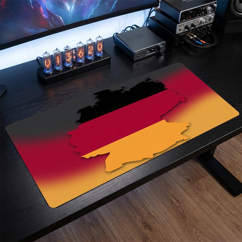 Germany Football Crest Mouse Pad, Extended Non Slip Rubber Desk Mat for Gaming Office Laptop Fan Gift