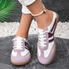 Women Retro Color Block Slip On German Trainer Mule Slippers, Breathable Soft Sole Versatile Casual Summer Walking Shoes