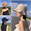 Foldable Fisherman's Hat Breathable Outdoor Sun Hat Casual Knit Bucket Hat