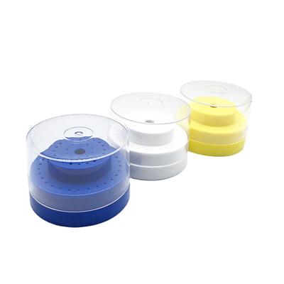 1Pc/60 Holes Plastic Dental Bur Holder Disinfection Carbide Burs Block Drills Case Box Dentist Products Lab Equipment