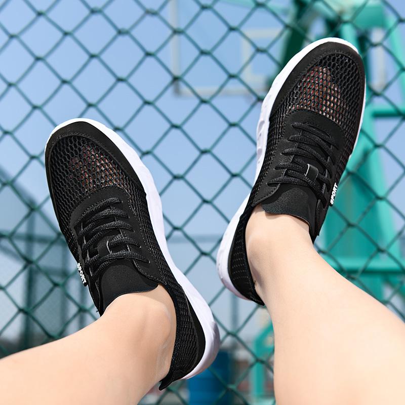 Men 'S Plus Size Sneakers Mesh Breathable Running Shoes Outdoor Casual Non -Slip Men 'S Shoes Lightweight Comfortable Men 'S Shoes