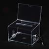 Sign Holder Portable Ballot Box Voting Charity Suggestion Box Acrylic Donation Box  Voting Case