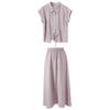 Sancai Summer Lyocell Blend Two-Piece Skirt Set