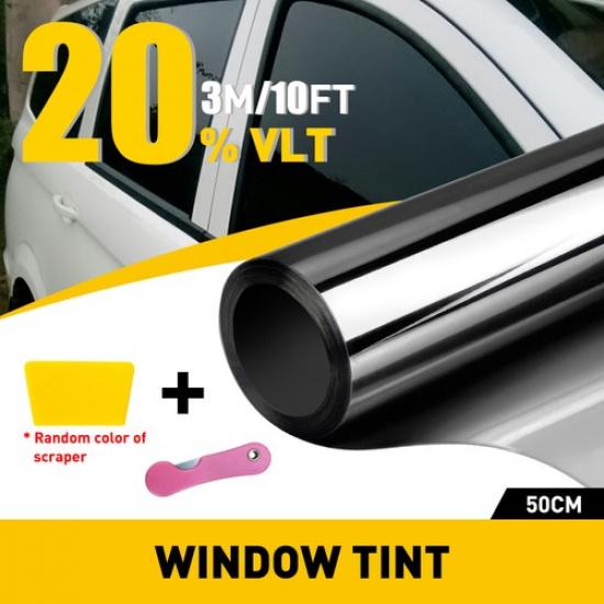 10FT Uncut Roll Window Tint Film 20% VLT 20 x10ft Feet Car Home Office Glass New