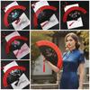 Chinese Style Blossom Printing Folded Fan Exquisite Elegant Handheld Fans  Wedding Party Decor