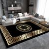 Golden Decorative Rug For Living Room Luxury Style Entrance Floor Mats Lounge Soft Antiskid Carpet Bedroom Bedside Rugs Washable