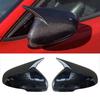 1 Pair Black Carbon Fiber Style OX Horn Side Rearview Mirror Cover Trim Fit for Kia Stinger 2018      New