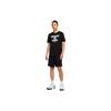 Herren Greatest On Earth Alphabet Logo Druck Lässig Kurzarm Schwarz DJ3716-010