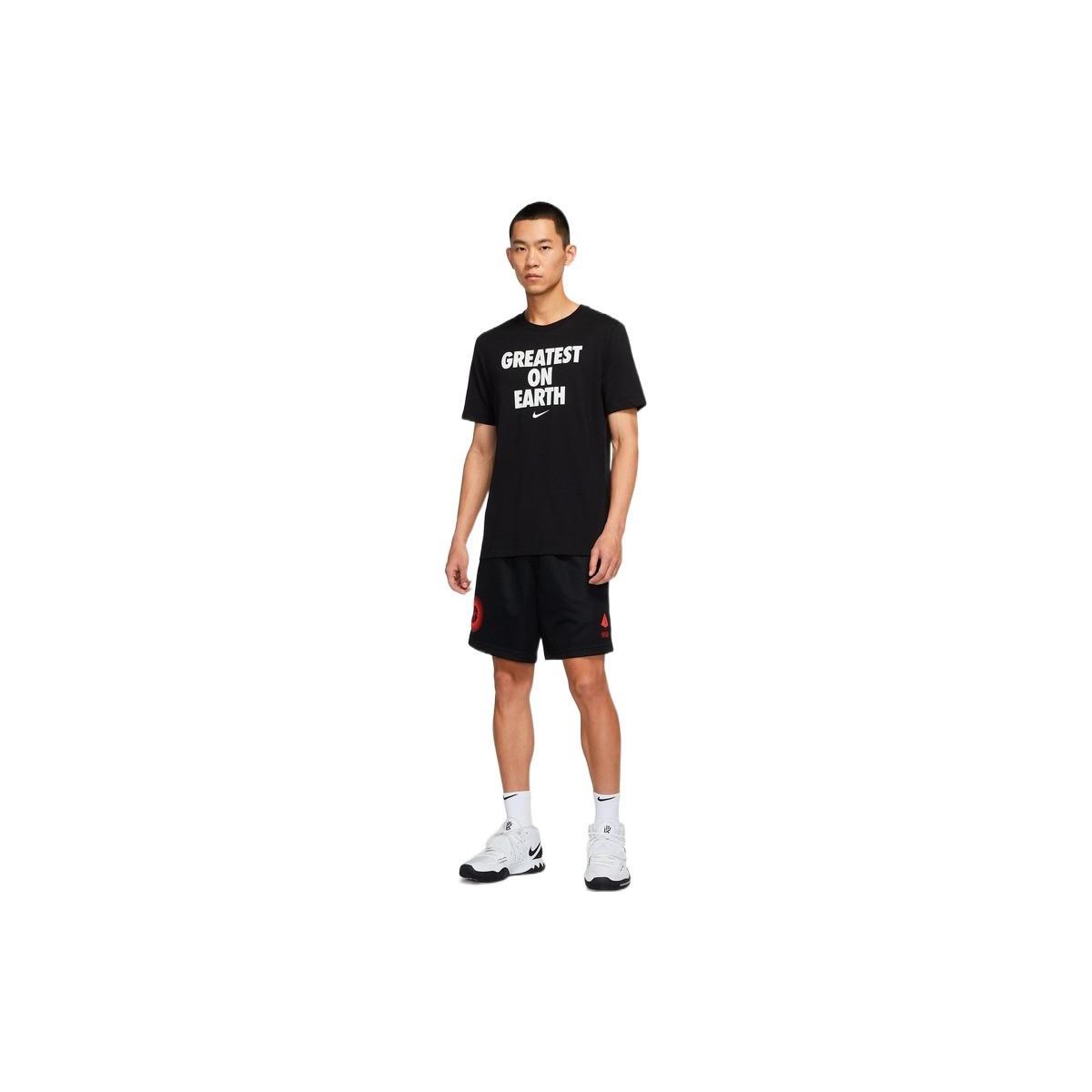Men s Nike Greatest On Earth Alphabet Logo Printing Casual Short Sleeve Black DJ3716-010 L