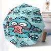 HangYodon Automatic Folding Umbrella-Simple 8-Rib Design, Bright Cartoon Pattern, Durable Iron Frame, Suitable For Travel, Outdoor, Beach-Cu