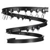 Uxcell Flexible Curved Patio Curtain Track Bendable Mount for Curtain Bunk Bay and Room Black Rails, Beds, Windows, Dividers, 5m,