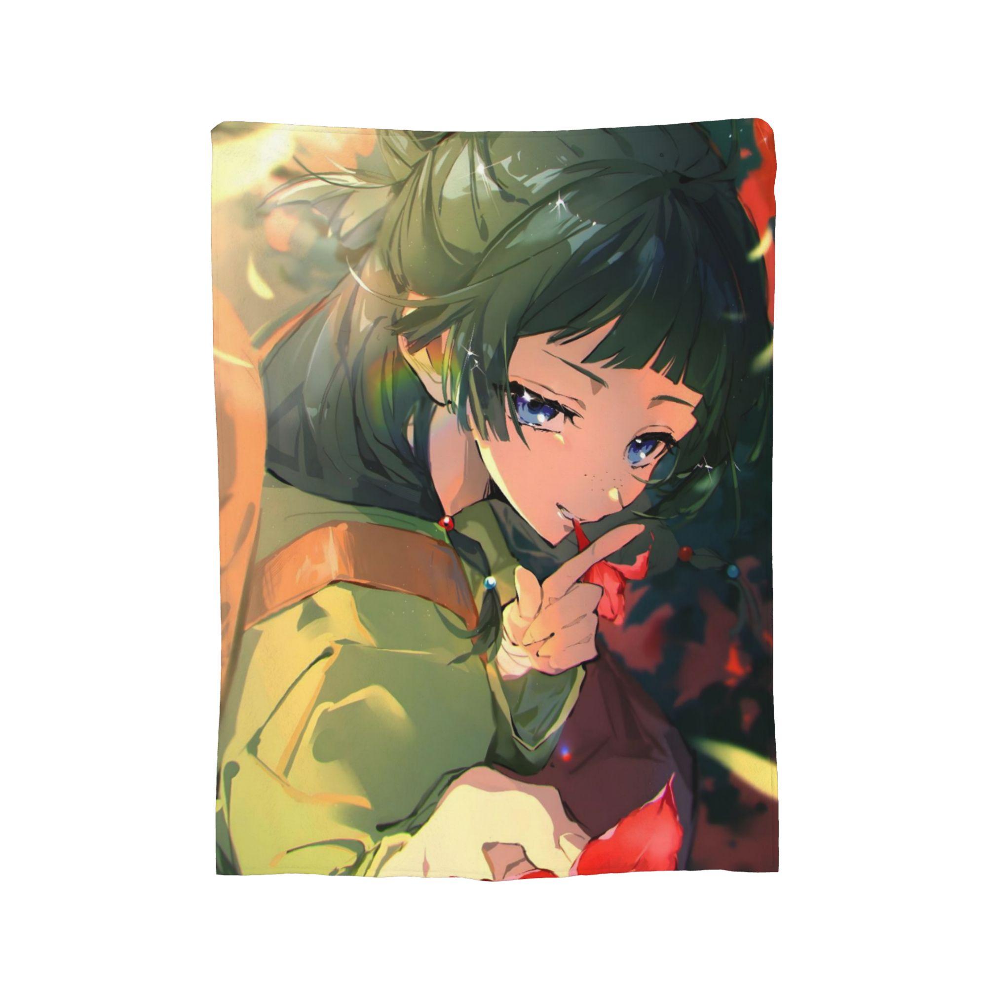 

The Apothecary Diaries Anime Maomao Blanket Fleece Autumn/Winter Multifunction Warm Throw Blankets for Bed Bedroom Bedspreads 30x40in