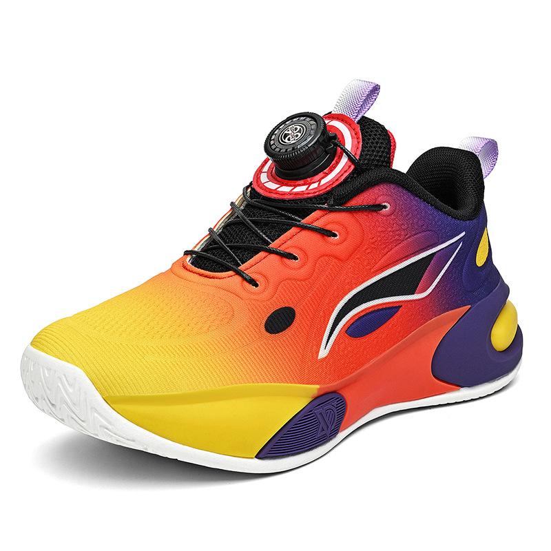 Boys Shoes New Casual Summer Sports Shoes Versatile Trend Sports Children's High-top Sports Basketball Shoes