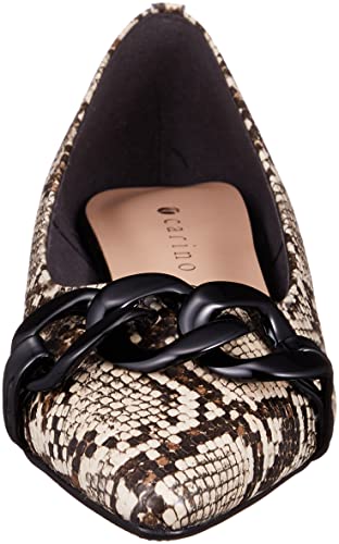 Carino CATT22314 Women's Rain Shoes, Beige Snake, Size 23.0 cm