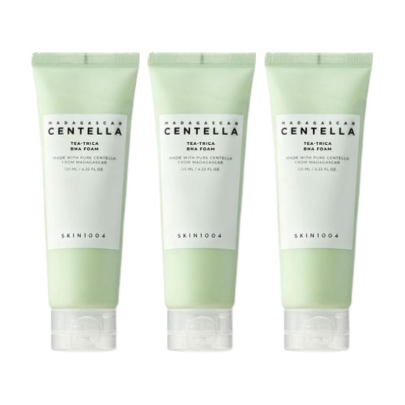 SKIN1004 Madagascar Centella Tea-Trica BHA Foam 125ml – Tea Tree BHA Pore Cleansing Foam for Oily & Blemish-Prone Skin