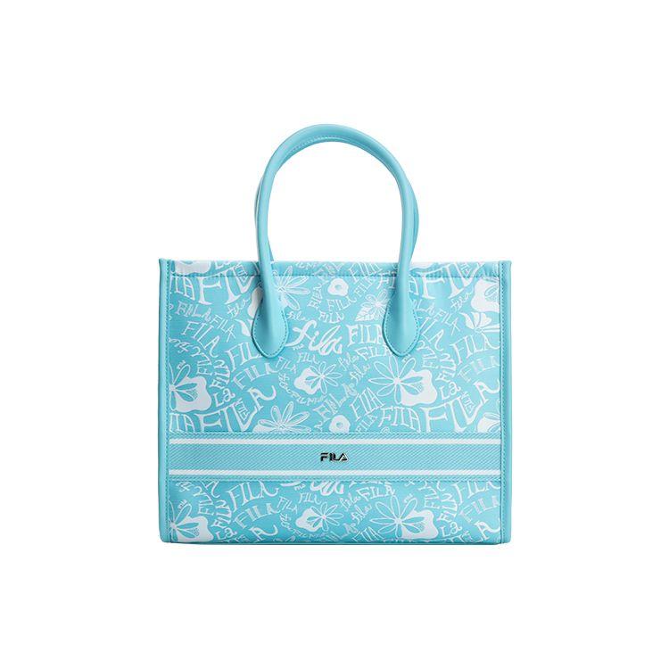 FILA Fashionable Elegant Versatile Commuter PU Tote Bag Women bags Blue F13W224167F-LB XS