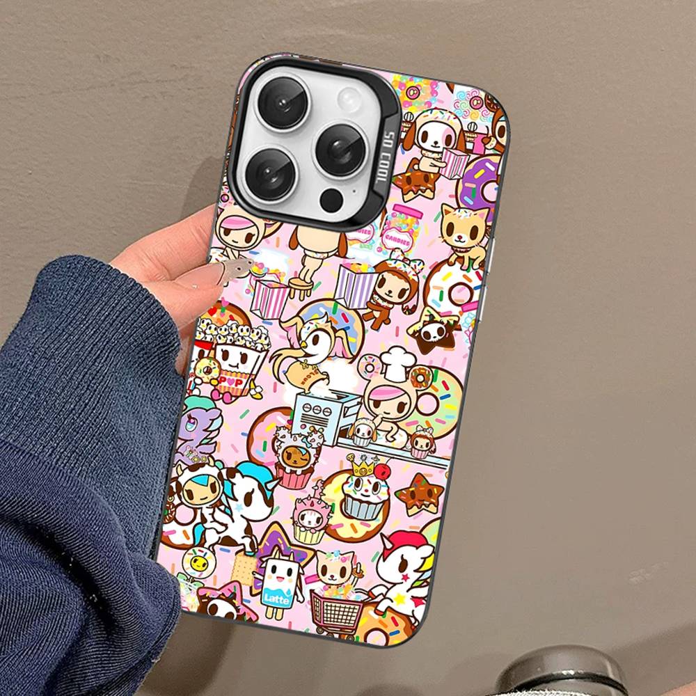 Japan Cute T-Tokidoki Phone Case For IPhone 16 15 14 13 12 11 Pro Max 17 Plus Colorful Cover