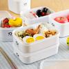 Japanese-Style Fresh-Keeping Lunch Bento Box: Microwave-Safe, Refrigerated Food Storage Container