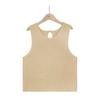 Spring and Summer Women's Vest Fashion Solid Color Camisole Tank Tops Knitted Button Down Tops Undershirt