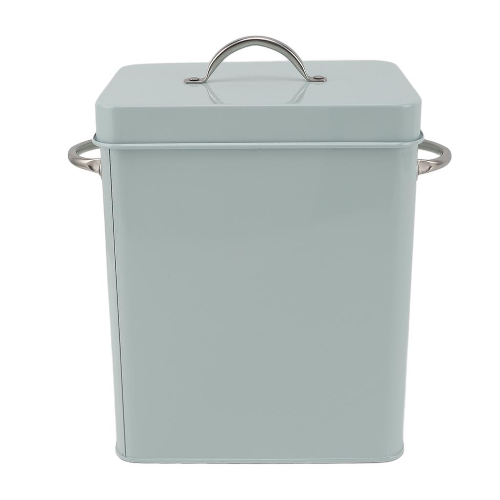 Metal Laundry Room Container with Dual Side Handles with Spoon Lid Farmhouse Laundry Powder Container for Washing Powder Rice Dog Food