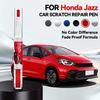 For HONDA JAZZ Car Paint Repair Pen Paint Scratch Repair Accessories Silver Black Blue Metallic Brown Green Urban Gray Red