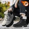 Warm snow boots piled thickened cotton boots outdoor skiing waterproof and non-slip cotton shoes Martin boots