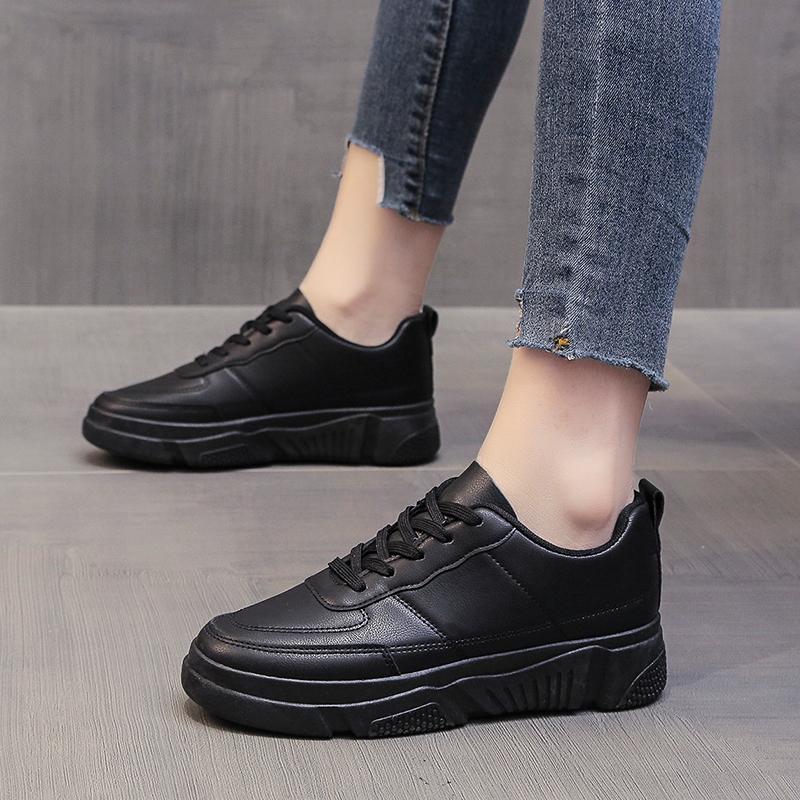 Candy Colors Sports Shoes Fashion Lace-Up Tennis Shoes Platform Femmes Sneakers Mujer Women's Vulcanized Shoes 2024 Autumn
