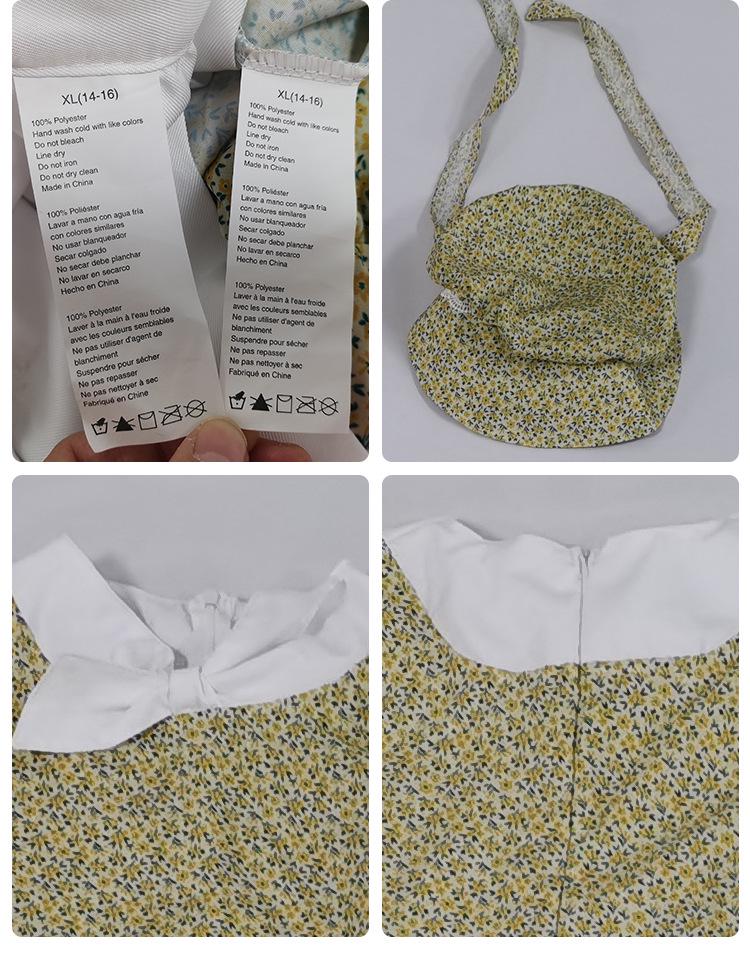 Yellow Floral Scarf Colonial Girl Pastoral Dress - Explorer Outfit Long Grassland Style