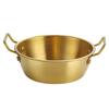 Juego de Cuenco para Vino de Arroz y Plato para Aperitivos de Acero Inoxidable con Doble Asa Estilo Coreano