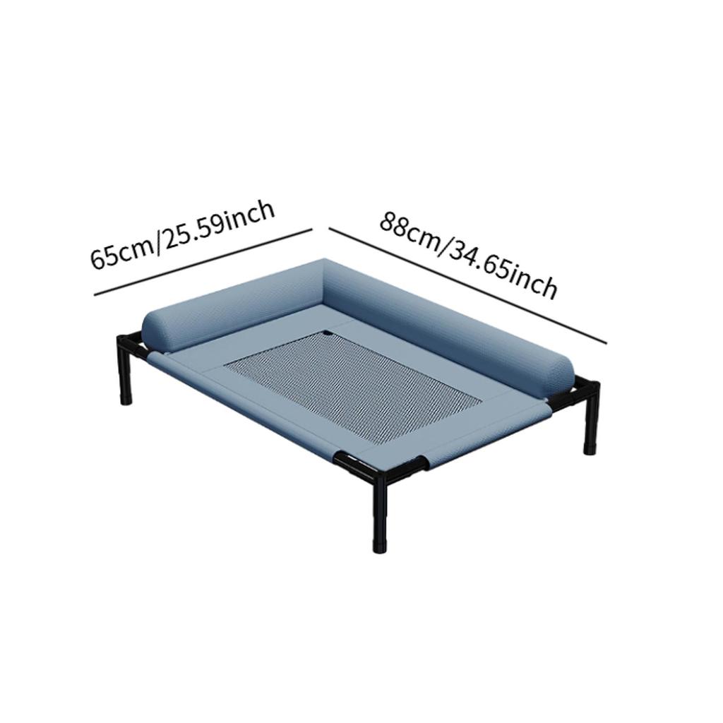 Elevated Cooling Dog Bed Outdoor Raised Cat Bed Pet Washable Raised Bed Hammock Cat Bed for Cats Dogs Breathable Colth Bed
