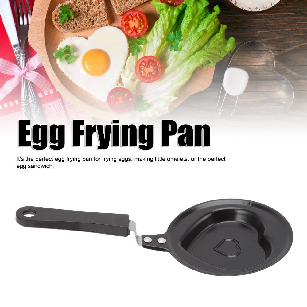 Cast Iron Frying Pan Black Omelette Pan Practical Mini Egg Frying Pan Camping Cooking Style 1