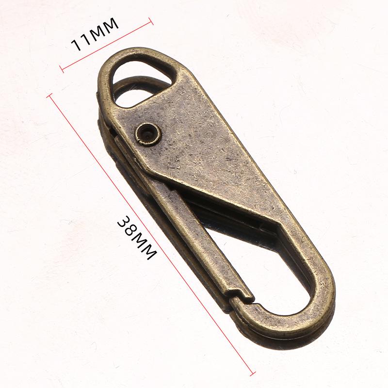 Detachable Metal Zipper Pull for Bags and Clothing