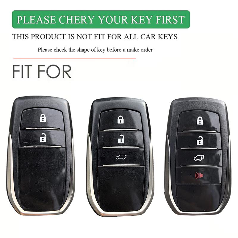 Car Key Fob Cover Case for Toyota 2023 2024 Tacoma Fortuner Corolla Venza Grand Highlander RAV4 XSE Prime Land Cruiser Hilux