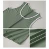 Men Sleeveless T-Shirt Round Neck Cool Ice Silk Muscle Shirt Breathable Moisture Wicking Tank Top Summer Vest for Gym Workout Casual Wear