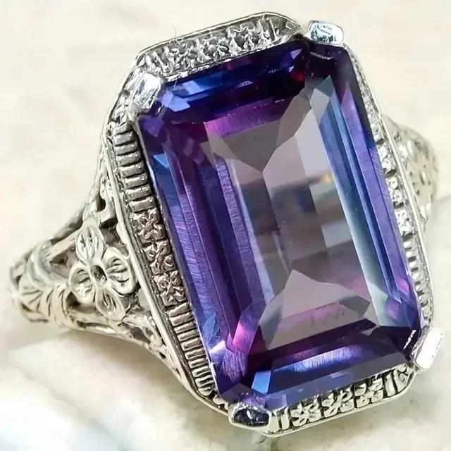 2026 New Sea Blue Cubic Zirconia Ring - Personalized Wedding Party Gorgeous Accessories of Special Interest To Women